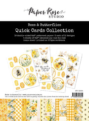 Bees & Butterflies 6x8" Quick Cards Collection 33594 - Paper Rose Studio