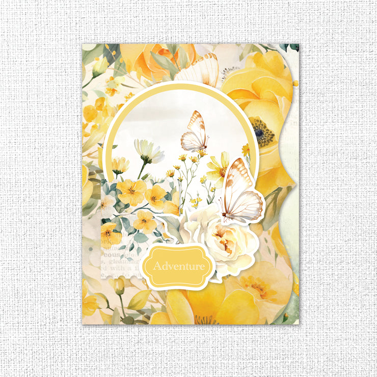 Bees and  Butterflies  8.5" x 11" Mini Junk Journal Folio Kit 35013