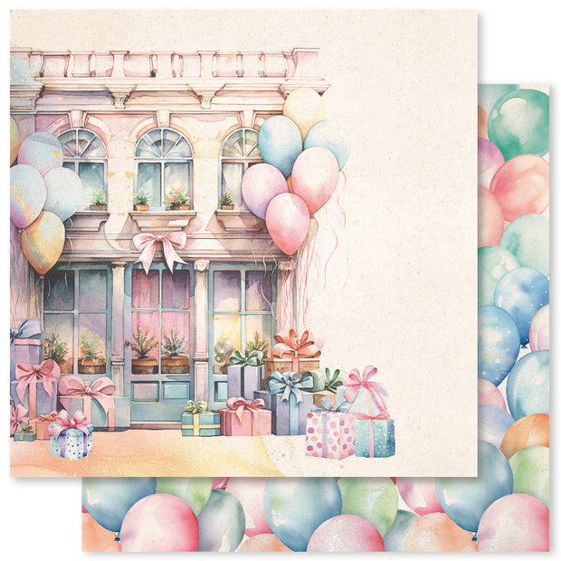Birthday Fun B 12x12 Paper (12pc Bulk Pack) 33264 - Paper Rose Studio