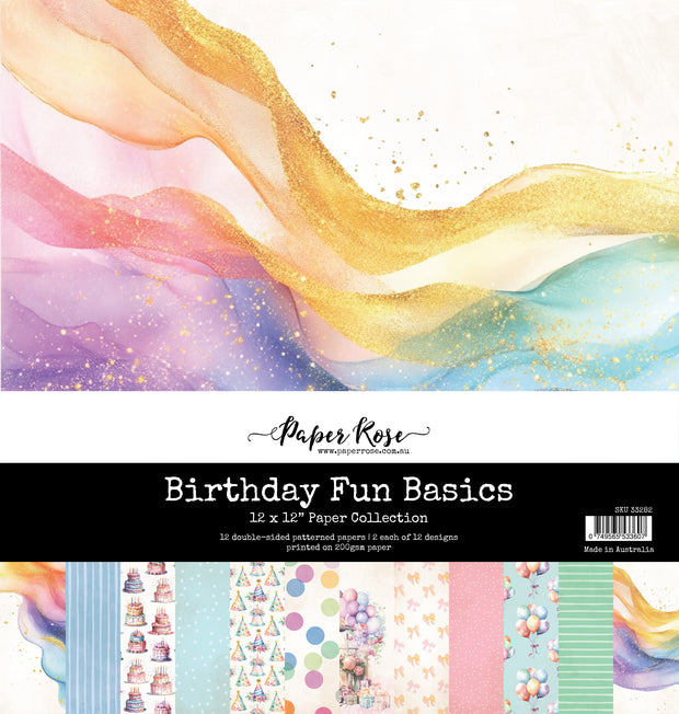 Birthday Fun Basics 12x12 Paper Collection 33282 - Paper Rose Studio