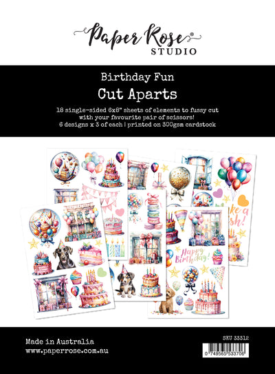 Birthday Fun Cut Aparts Paper Pack 33312 - Paper Rose Studio