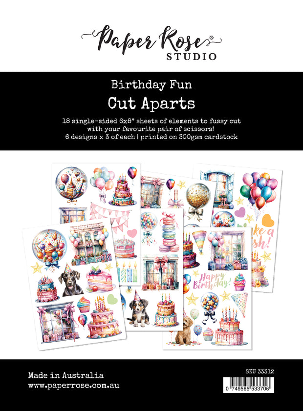 Birthday Fun Cut Aparts Paper Pack 33312 - Paper Rose Studio