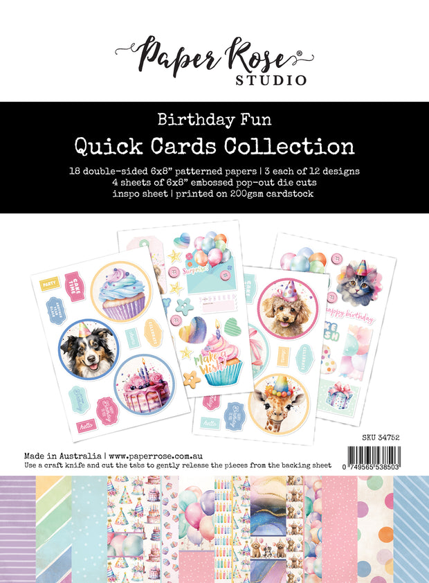 Birthday Fun 6x8" Quick Cards Collection 34752