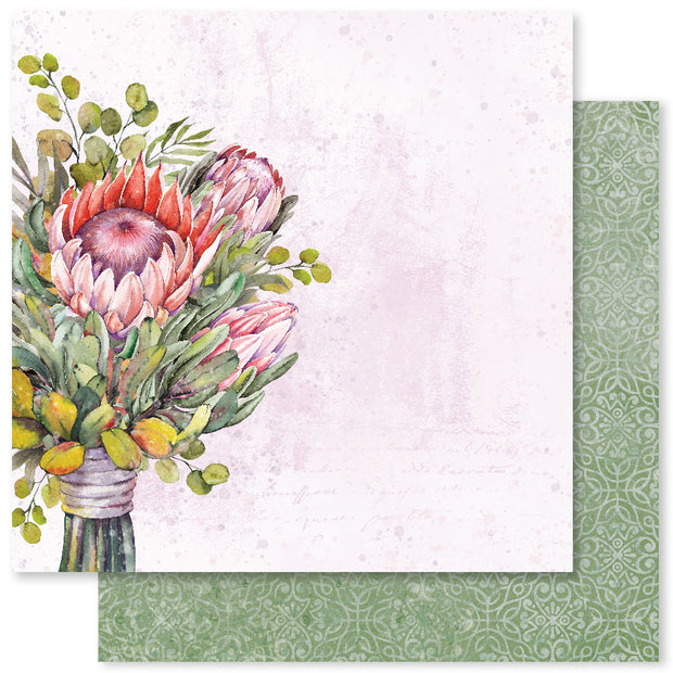 Blooming Proteas A 12x12 Paper (12pc Bulk Pack) 30798 - Paper Rose Studio
