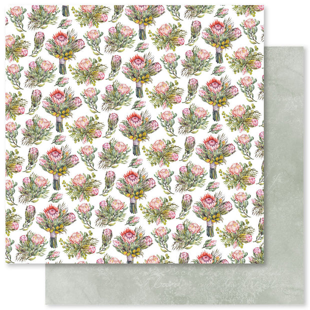 Blooming Proteas F 12x12 Paper (12pc Bulk Pack) 30813 - Paper Rose Studio