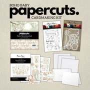 Papercuts Cardmaking Kit - Boho Baby 35095 - Includes 4x6" Clear Stamp & Die Set