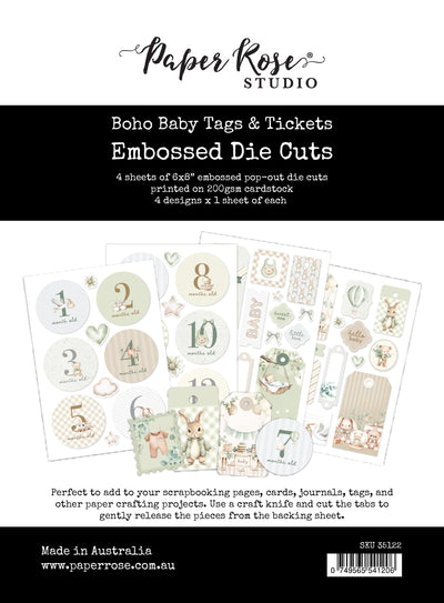Boho Baby Basics Tags & Tickets Embossed Die Cuts 35122