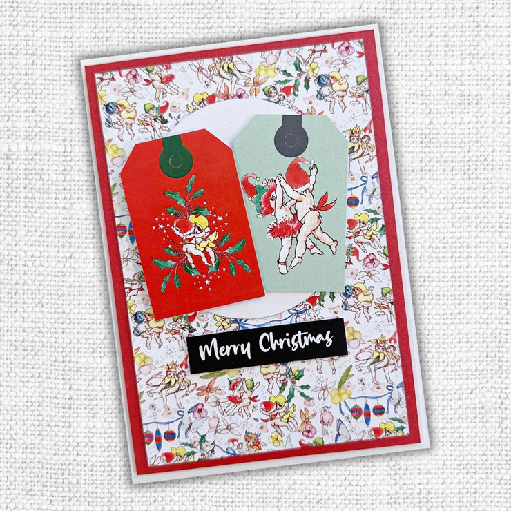 Merry Christmas A5 10pc Sentiment Sheets 30717 - Foil - Paper Rose Studio