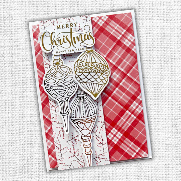 Christmas Sentiments & Icons - Gold Foil Die Cuts 27823 - Paper Rose Studio