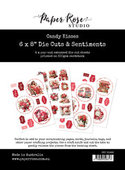 Candy Kisses 6x8" Die Cuts & Sentiments 31671 - Paper Rose Studio