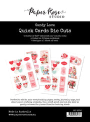 Candy Love 6x8" Quick Cards Die Cuts 33741