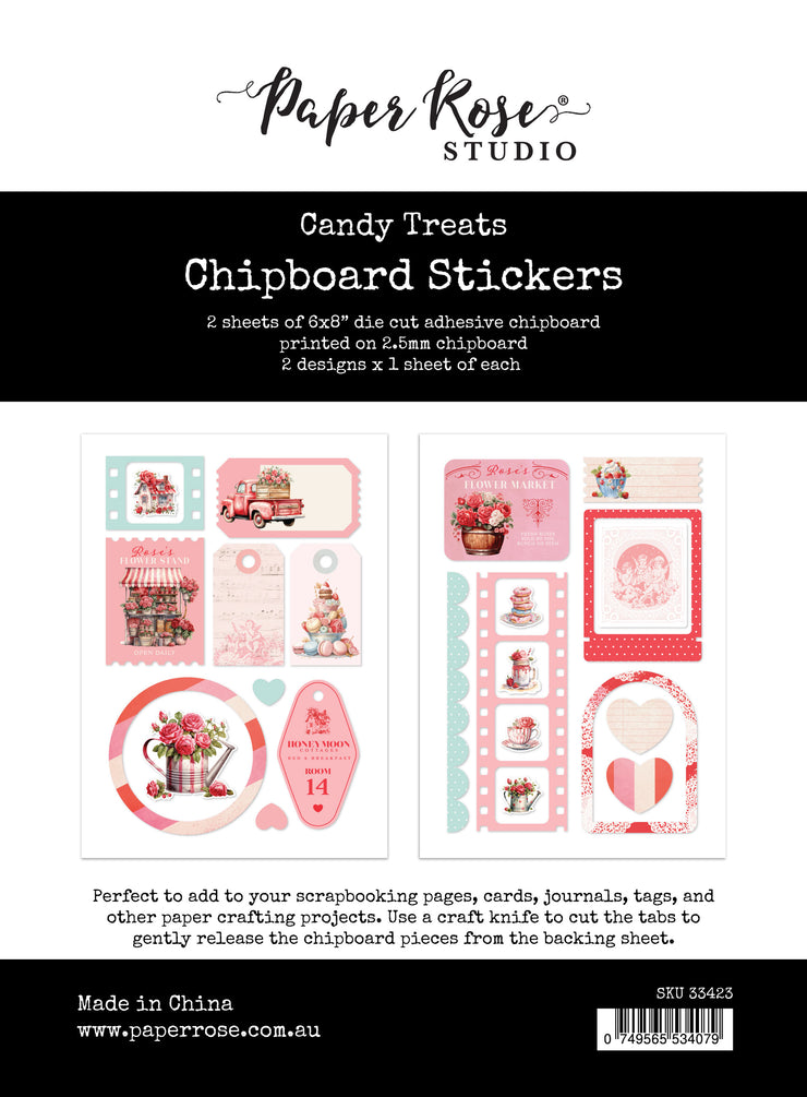 Candy Treats 6x8 Chipboard Sticker Pack 33423 - Paper Rose Studio