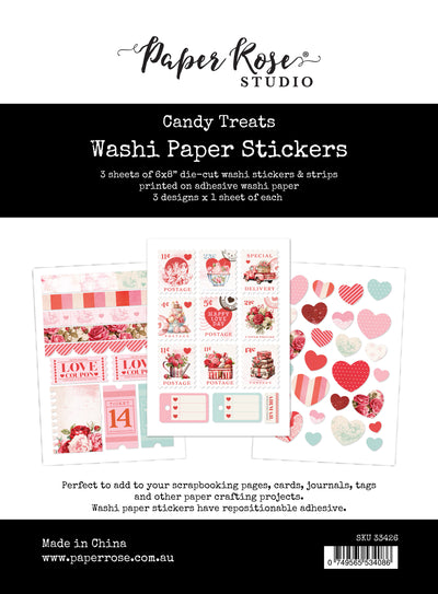 Candy Treats 6x8 Washi Paper Sticker Pack 33426 - Paper Rose Studio