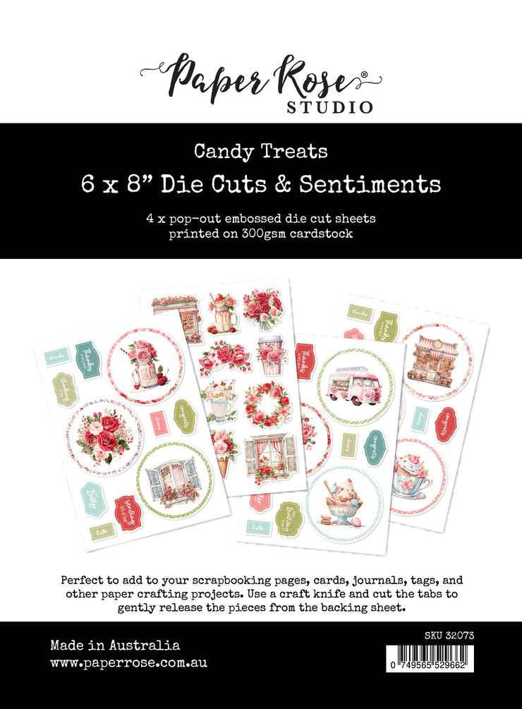 Candy Treats 6x8" Die Cuts & Sentiments 32076 - Paper Rose Studio