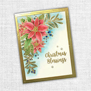 Poinsettia Corner 4x6" Clear Stamp Set 18378 - Paper Rose Studio