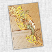 Lined Leaf Outlines Metal Cutting Die 18685 - Paper Rose Studio