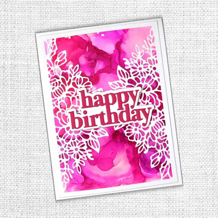 Happy Birthday Chunky Layered Metal Cutting Die 19547 - Paper Rose Studio