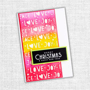 Peace Love Joy 6x6" Stencil 22429 - Paper Rose Studio