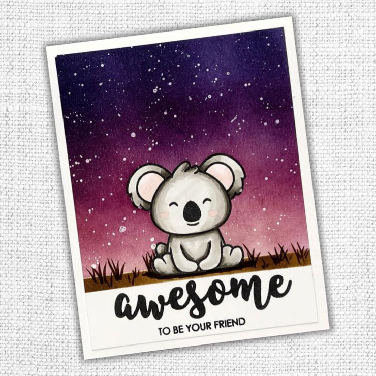 Awesome Words 4 x 4" Clear Stamp Set 18147