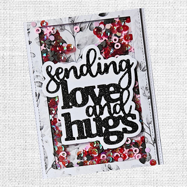 Sending Love & Hugs Metal Cutting Die 26014 - Paper Rose Studio