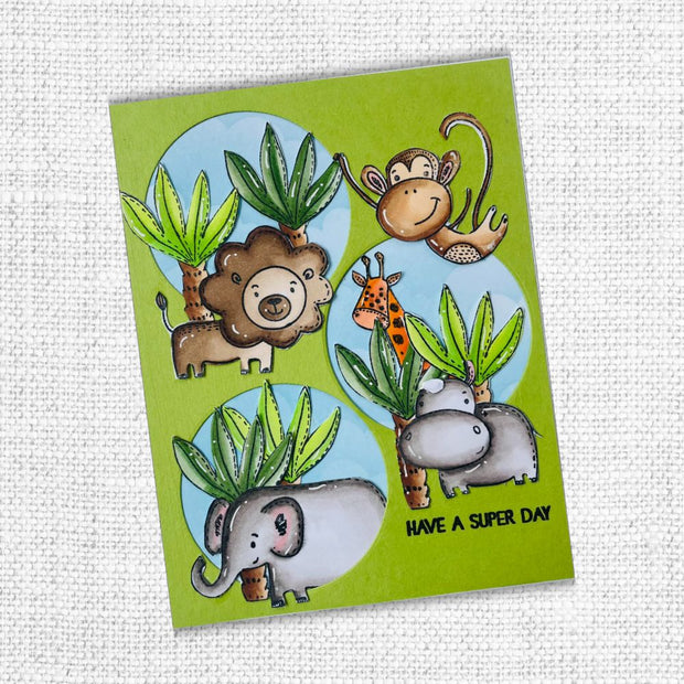 Monkey & Sloth Clear Stamp 27460 - Paper Rose Studio