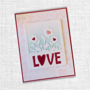 Scattered Hearts 6x6" Stencil 20991 - Paper Rose Studio