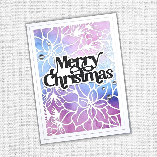 Merry Christmas Layered Metal Cutting Die 30204 - Paper Rose Studio