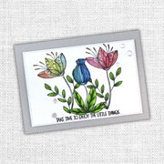 Sketched Flower 5 Clear Stamp Set 30276 - Paper Rose Studio