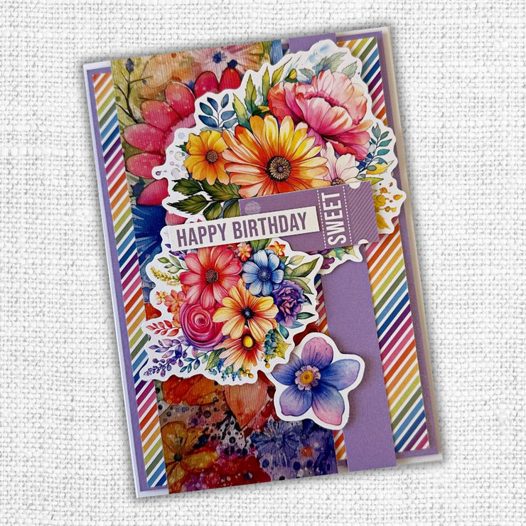 Rainbow Twirl Bouquets Die Cuts 31070 - Paper Rose Studio