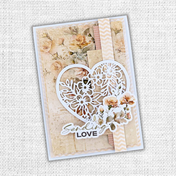 Wedding Blooms Heart Metal Cutting Die 31599 - Paper Rose Studio