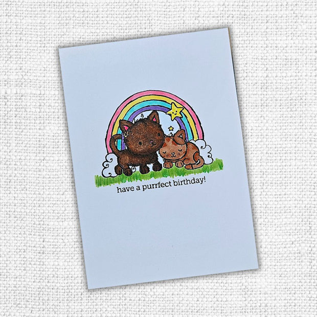 Rainbow Cats Clear Stamp 31785 - Paper Rose Studio