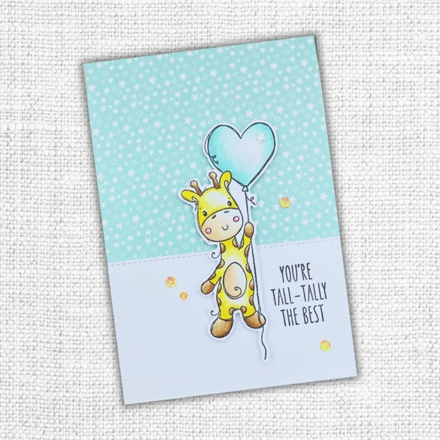 Animal Valentines - Giraffe Clear Stamp 31797