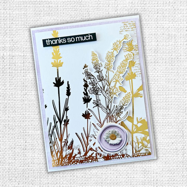 Lavender & Roses - Gold Foil Die Cuts 32271 - Paper Rose Studio
