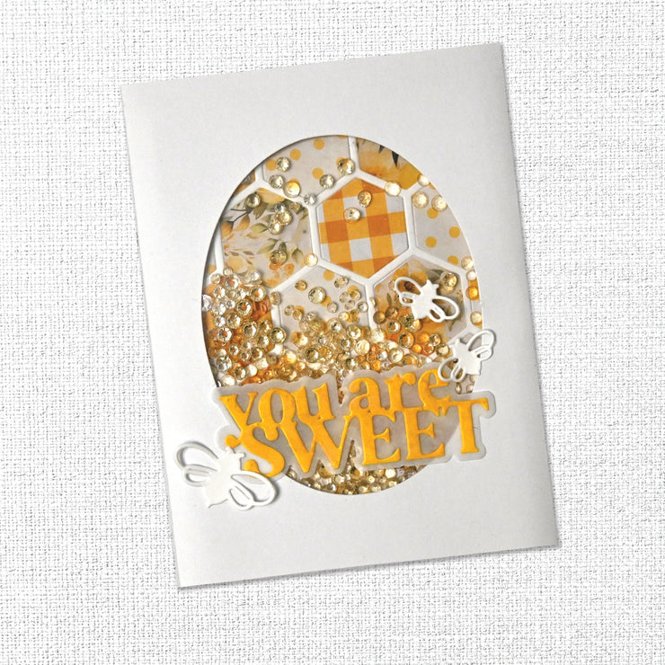 Large Honeycomb Coverplate Metal Cutting Die 33924 - Paper Rose Studio