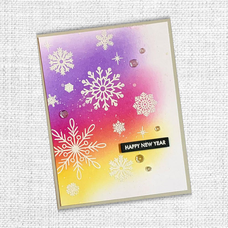 Christmas Snowflakes 4x6" Clear Stamp Set 18228 - Paper Rose Studio