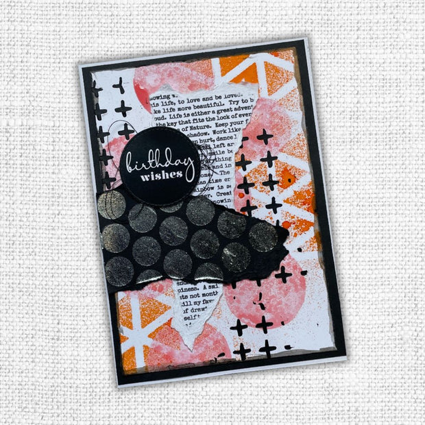 Text Background Clear Stamp 28246 - Paper Rose Studio