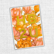 Floral Card Fronts - Gold Foil 12x12 Paper Collection 29245 - Paper Rose Studio