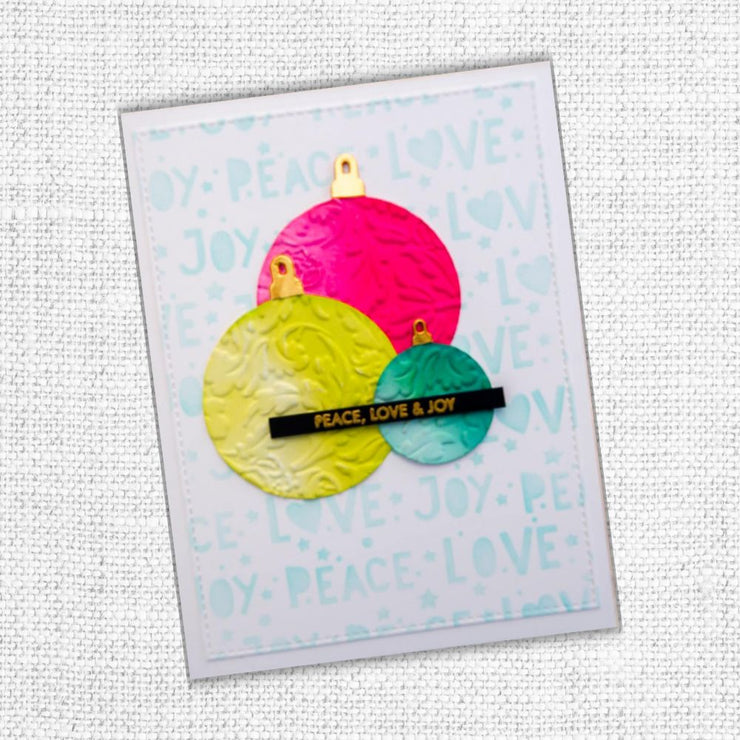 Peace Love Joy 6x6" Stencil 22429 - Paper Rose Studio