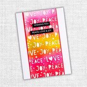 Peace Love Joy 6x6" Stencil 22429 - Paper Rose Studio