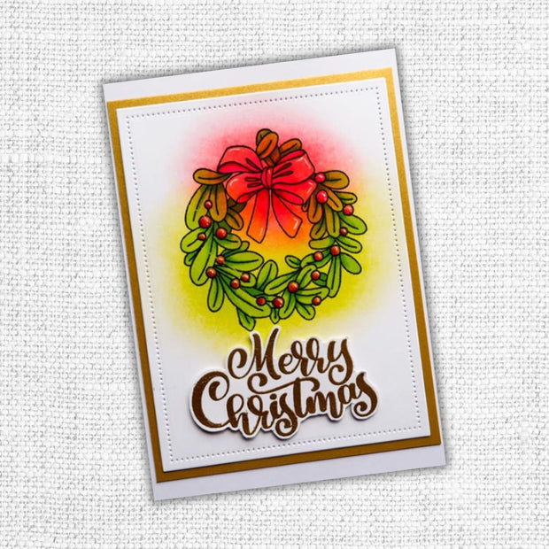 Merry Christmas Bold Script Clear Stamp Set 23875 - Paper Rose Studio