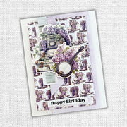 Lavender & Roses Ephemera Embossed Die Cuts 32193 - Paper Rose Studio