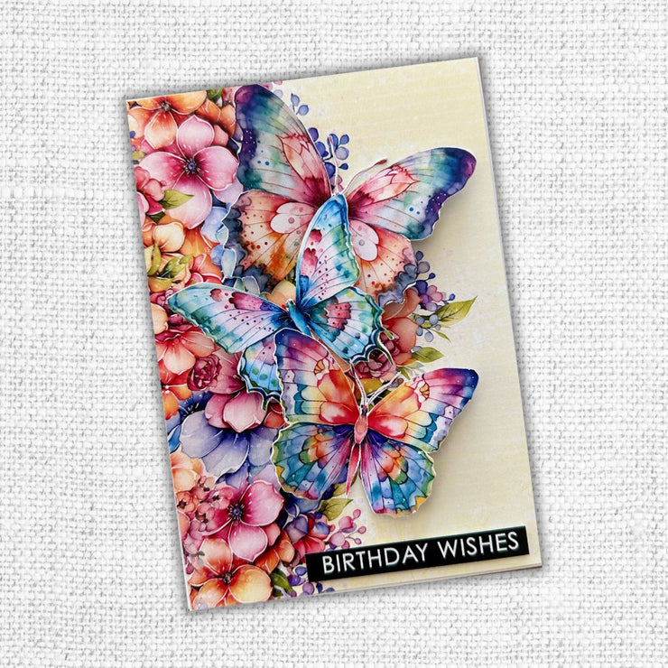 Rainbow Butterflies & Insects Cut Aparts Paper Pack 31572 - Paper Rose Studio