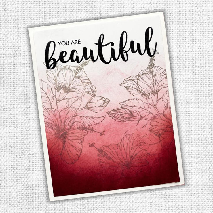 * Beautiful Words 4x4"Clear Stamp Set 17985 - Paper Rose Studio