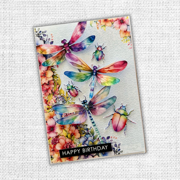 Rainbow Butterflies & Insects Cut Aparts Paper Pack 31572 - Paper Rose Studio