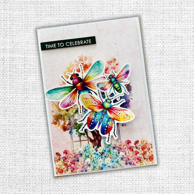 Rainbow Garden Insects Embossed Die Cuts 31575 - Paper Rose Studio