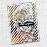 Blooming Proteas - Gold Foil 6x6 Paper Collection 30768 - Paper Rose Studio