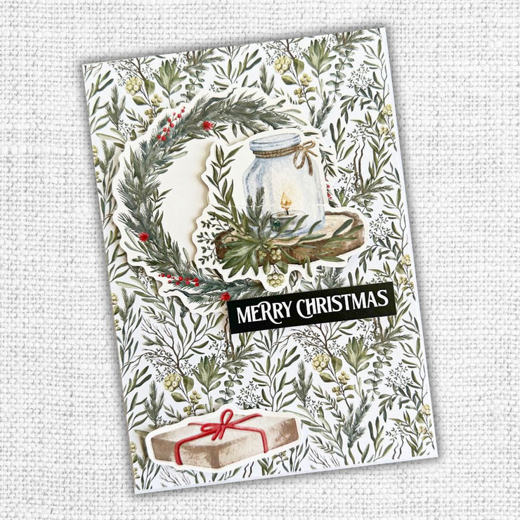 Merry Christmas A5 10pc Sentiment Sheets 30717 - Foil - Paper Rose Studio