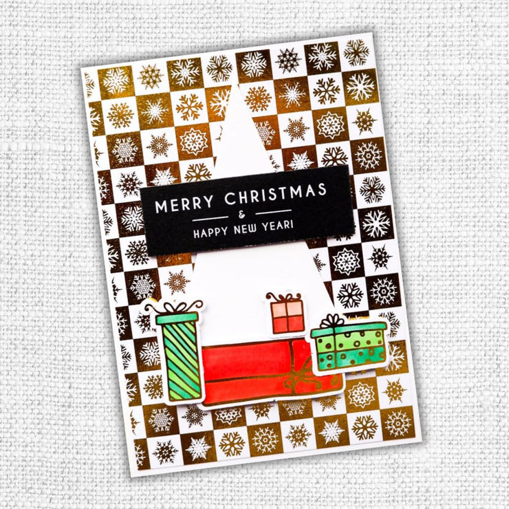 Christmas Sentiments - Gold Foil 6x6 Paper Collection 27280 - Paper Rose Studio