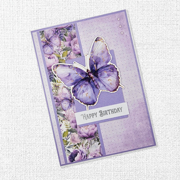 Lavender & Fairies Embossed Die Cuts 33525