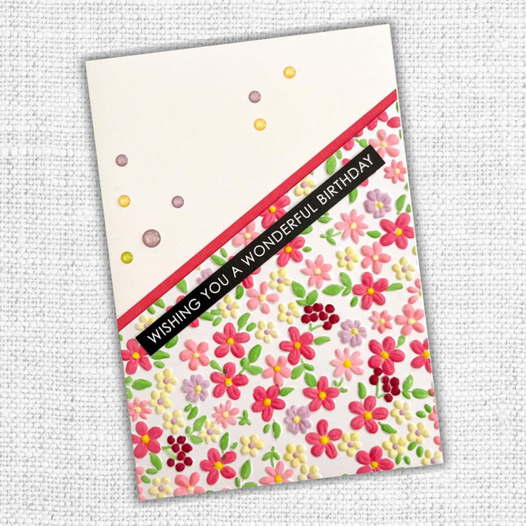 Floral Garden 3D Embossing Folder 32292